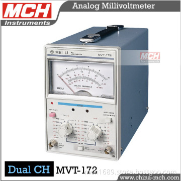 Dual-Needle 5Hz-1MHz Frequency 1mv-300V Test Voltage Millivoltmeter (MVT-172)